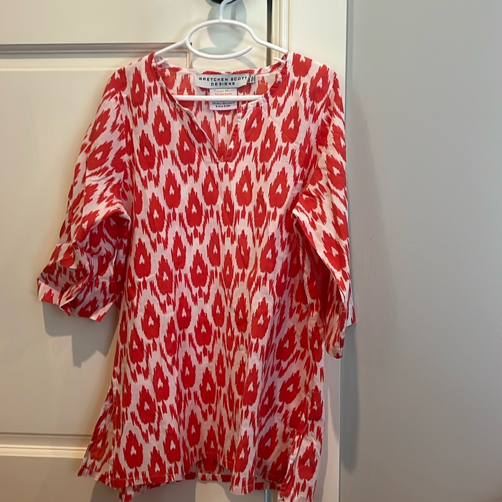 Gretchen Scott Designs, little girls bathing suit coverup, tunic, size 10/12